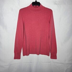 Cashmere Sweater Women Preston & York Premiere M Rose Mock Neck Soft Cozy
